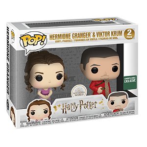 Funko Pop! Filme Harry Potter Hermione Granger & Viktor Krum 2 Pack Exclusivo